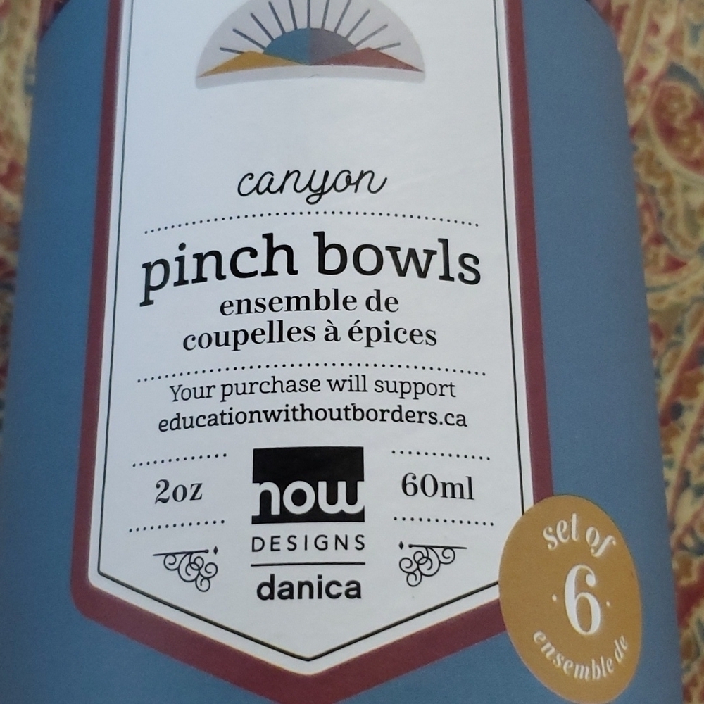 🍒 NIB CANYON PINCH BOWLS - Picture 3 of 8